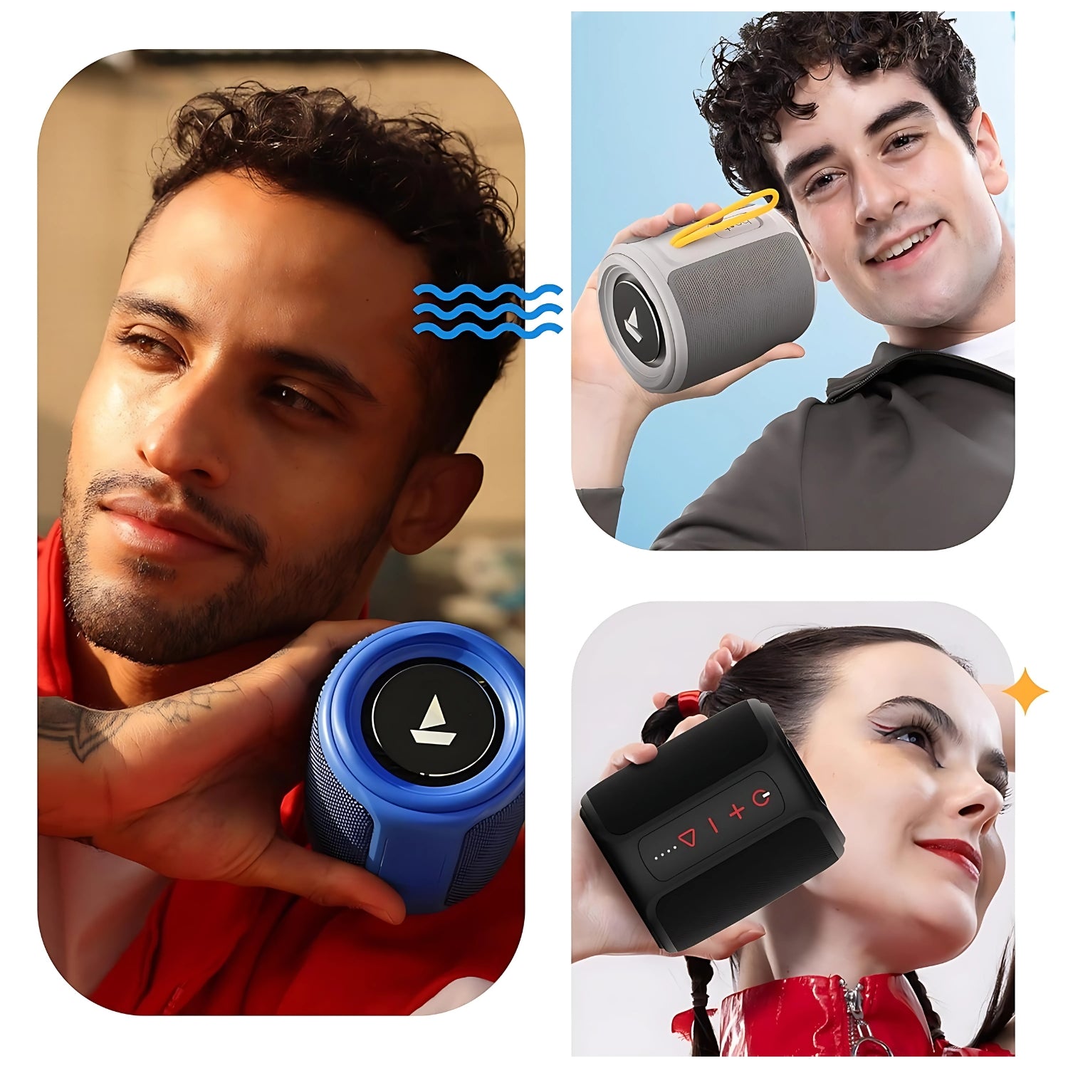 Boat Stone 352 Portable Bluetooth Speaker 10W - Vibing Blue_7