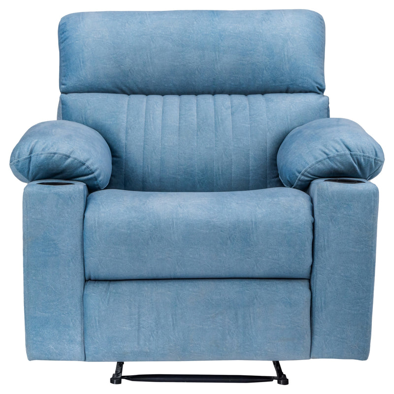 Bordeaux Sophisticated Fabric 1 Seater - Blue