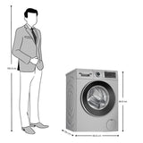 Bosch WGA1420SIN Fully Automatic Front Load Washing Machine 9Kg- Silver