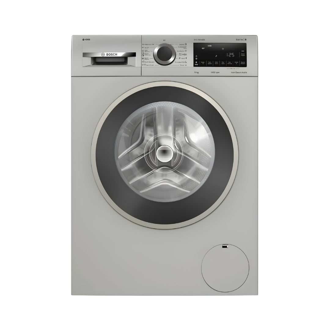BoschWGA264AXINFullyAutomaticFrontLoadWashingMachine11kg-SilverInox_FrontView_1