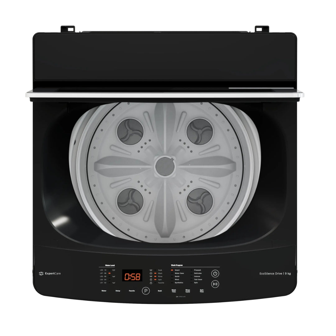 BoschWOE90DV0IN Fully Automatic Top Load Washing Machine 9 Kg - Black_Drum View