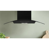 Bosch DWA98IJ60I 90 cm 1250 CMH Suction Filter less Wall Hood – Black