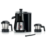 Bosch MJ8722A1KI 1000W Juicer Mixer Grinder (Black) – Powerful Motor, 4 Jars, Stainless Steel Blades & Overload Protection