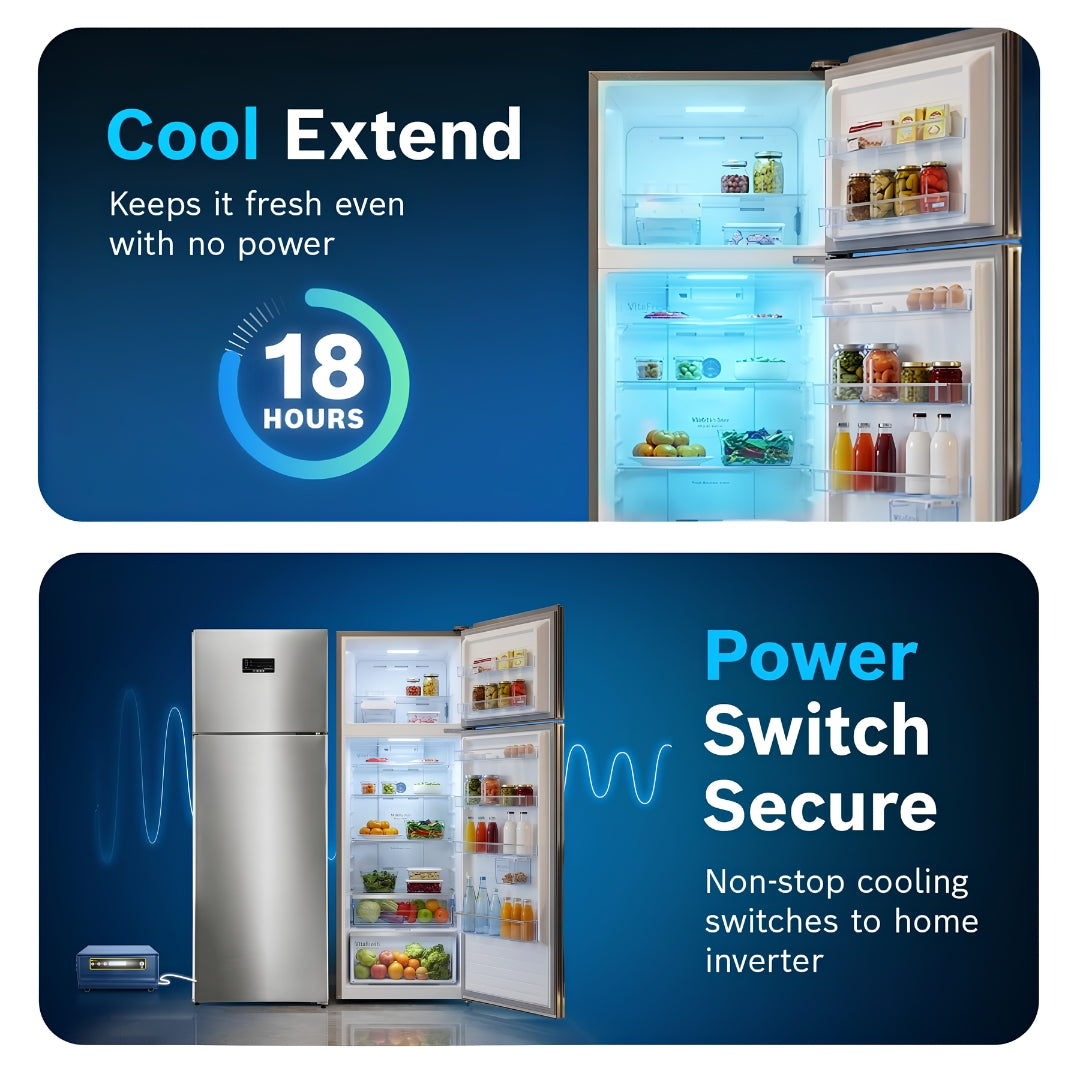 Bosch 368 L  2 Star  Double Door Refrigerator  CTC39S22VI7