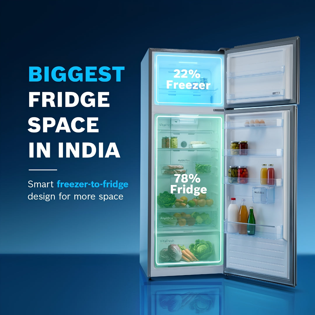 Bosch 368 L  2 Star  Double Door Refrigerator  CTC39S22VI8