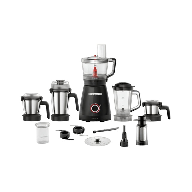 Bosch A1KI 8515 Mixer Grinder with 5 Jars 800 Watts - Dark Grey_Front View