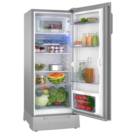 Bosch CST20S23PI 3 Star 215 L Single Door Refrigerator – Fine Steel_2