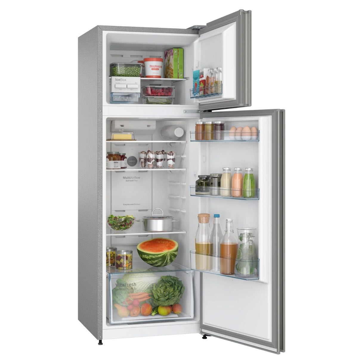 Bosch CTN29S02NI 290 L 2-Star Frost-Free Double Door Refrigerator – Shiny Silver_2