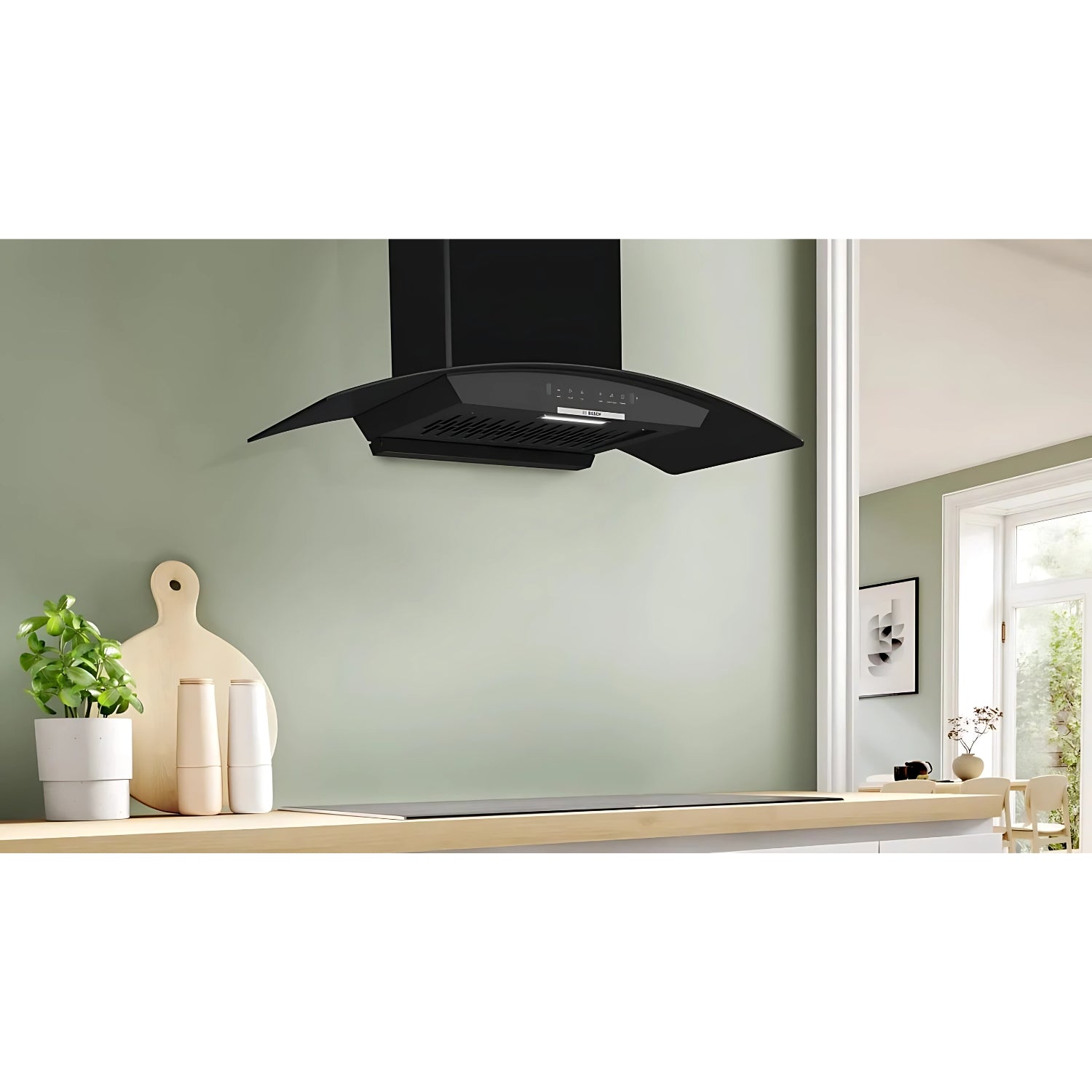 Bosch DWA98IJ60I 90 cm 1250 CMH Suction Filter less Wall Hood – Black_2