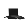 Bosch DWA98IJ60I 90 cm 1250 CMH Suction Filter less Wall Hood – Black_Front View