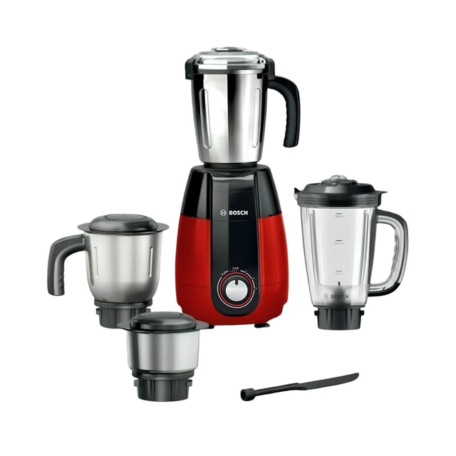 Bosch MGM8842RIN TrueMixx Pro Mixer Grinder - Black and Red_Front View