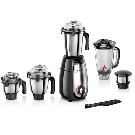 Bosch MGM 8856 BIN 4 Stainless Steel Jars  1000W Mixer Grinder –  Stylish Black Finish_1