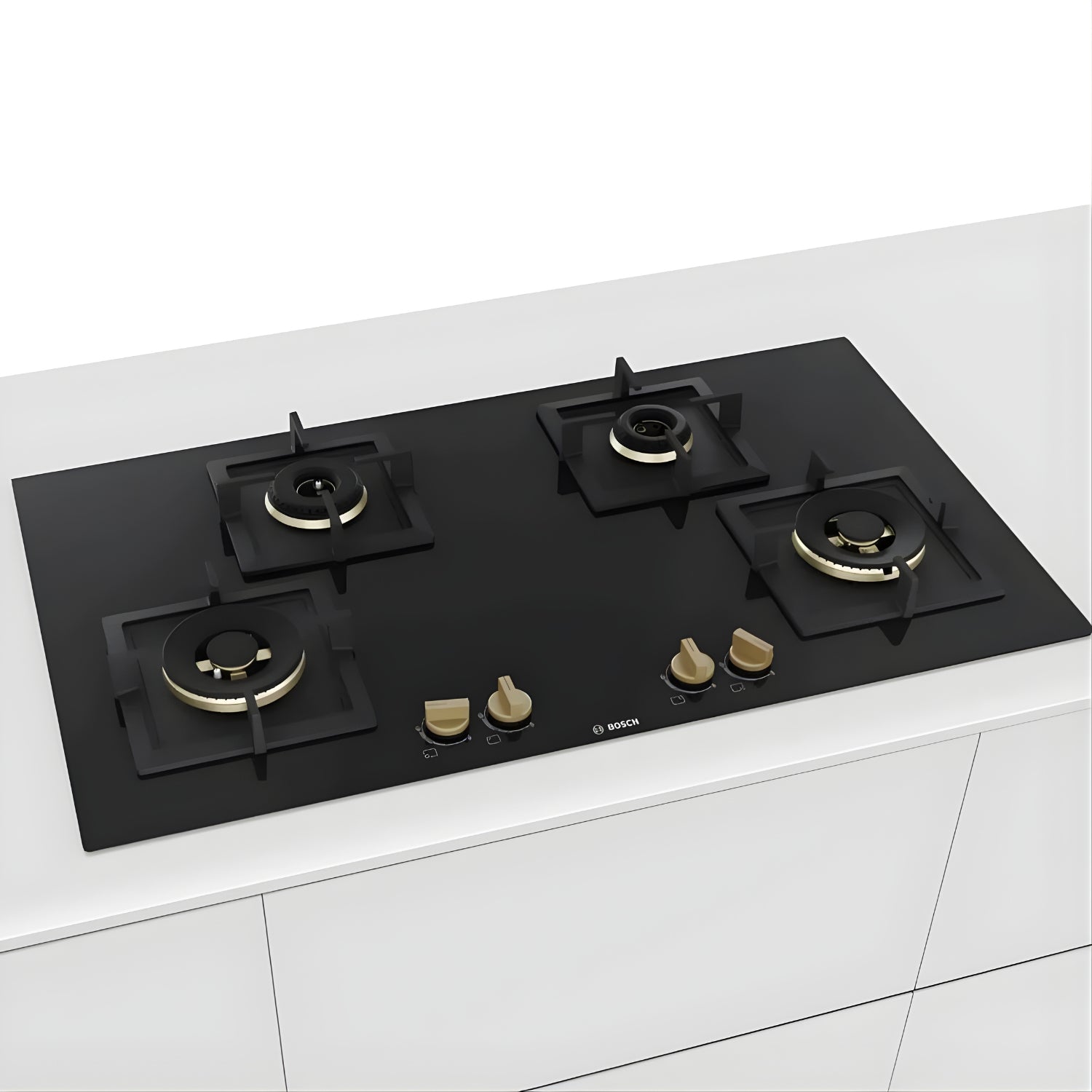 Bosch PNF9B6F20I Series 4 90 cm 4 Burner Built-in Gas Hob – Black_2