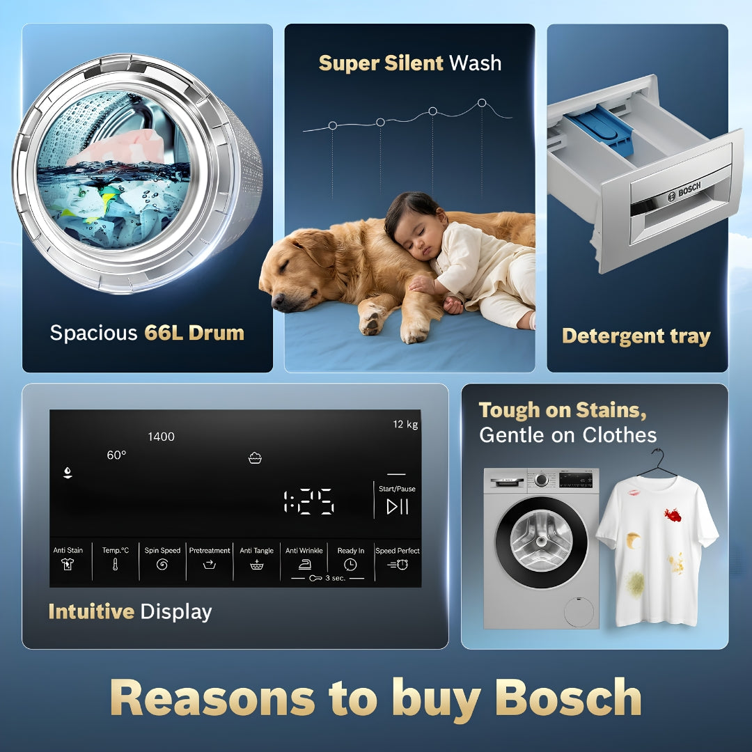 Bosch WGA2740SIN Fully Automatic Front Load Washing Machine 12 Kg - Silver_Feature_3