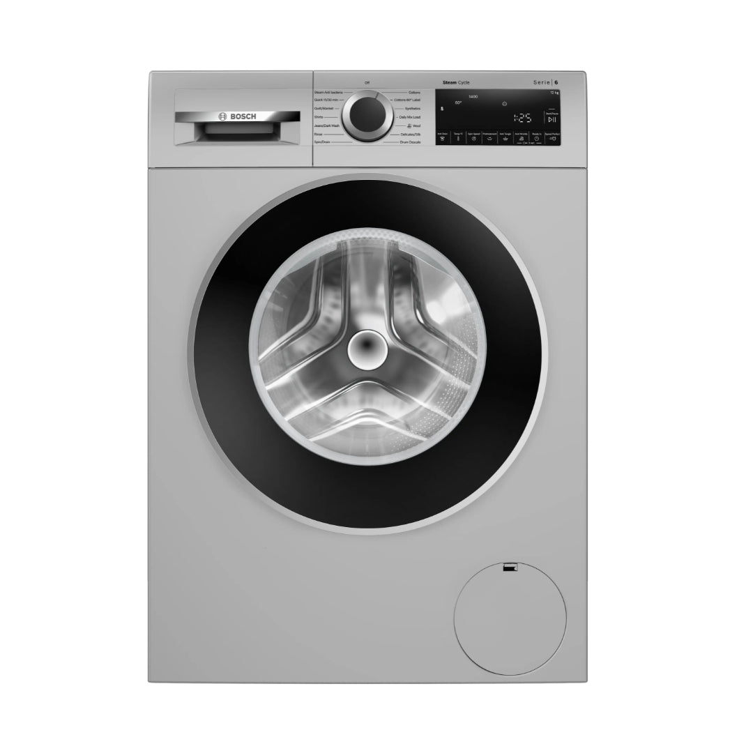 Bosch WGA2740SIN Fully Automatic Front Load Washing Machine 12 Kg - Silver_Front View