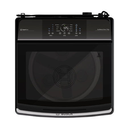 Bosch WOE800K0INFully Automatic Top Load Washing Machine 8 Kg - Black_Panel View