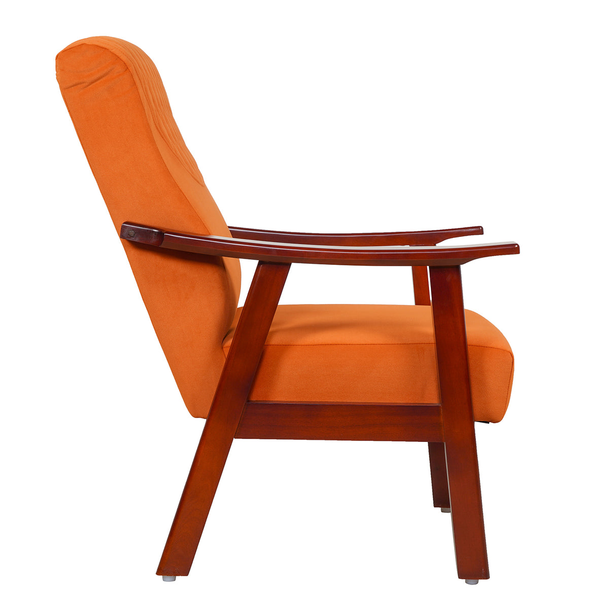 Brentwood Wooden Sofa 1- Seater - Teak Finish
