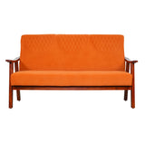 Brentwood Wooden Sofa 3 Seater - Teak Finish