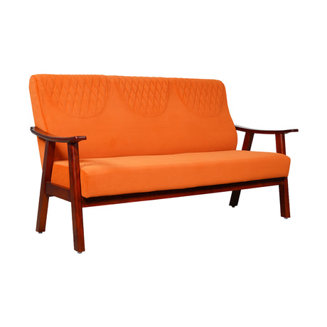 Brentwood Wooden Sofa 3-Seater - Teak Finish_1