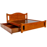 Brampton Pro Wooden Bed King Size - Teak Finish