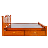 Brampton Pro Wooden Bed King Size - Teak Finish