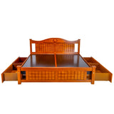 Brampton Pro Wooden Bed King Size - Teak Finish