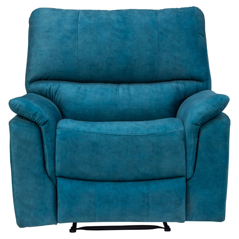 Brussels Fabric Recliner 1 Seater - Blue