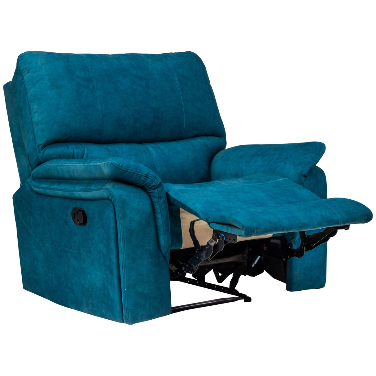 Brussels Fabric Recliner 1 Seater - Blue