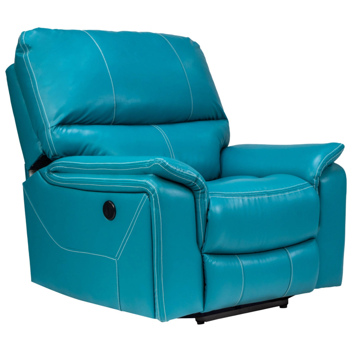 Brussels Rexine Recliner 1 Seater - Blue