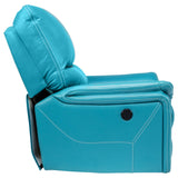 Brussels Rexine Recliner 1 Seater - Blue
