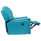 Brussels Rexine Recliner 1 Seater - Blue
