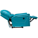 Brussels Rexine Recliner 1 Seater - Blue