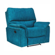 Brussels Fabric Recliner 1-Seater - Blue_1