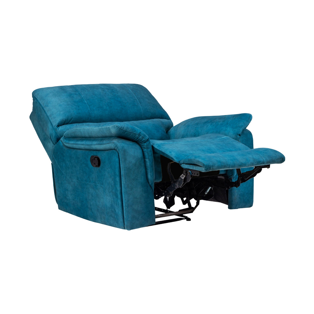 Brussels Fabric Recliner 1-Seater - Blue_4