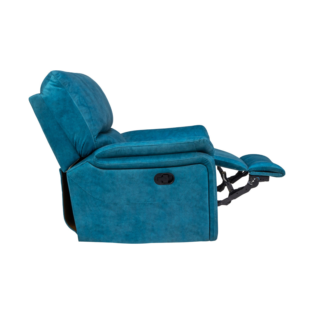 Brussels Fabric Recliner 1-Seater - Blue_6