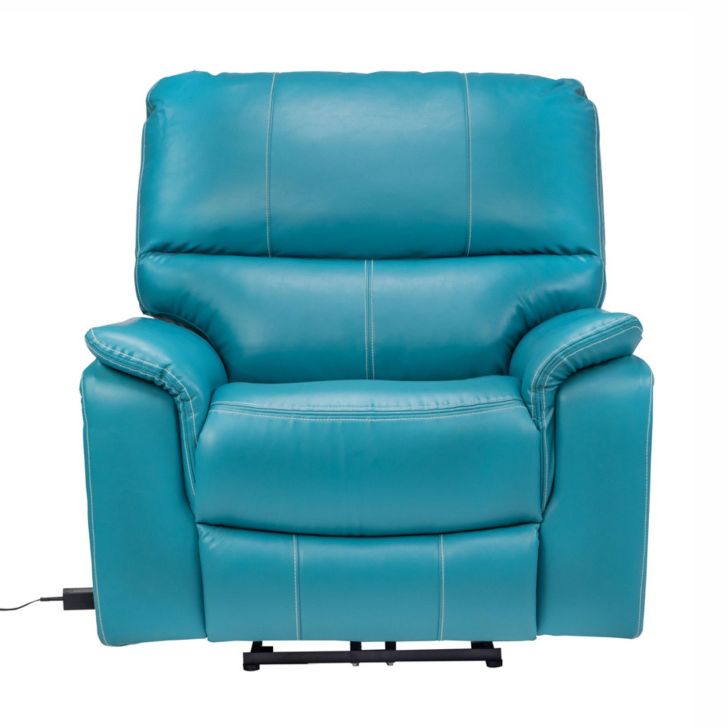 Brussels Rexine Recliner 1-Seater - Blue_2