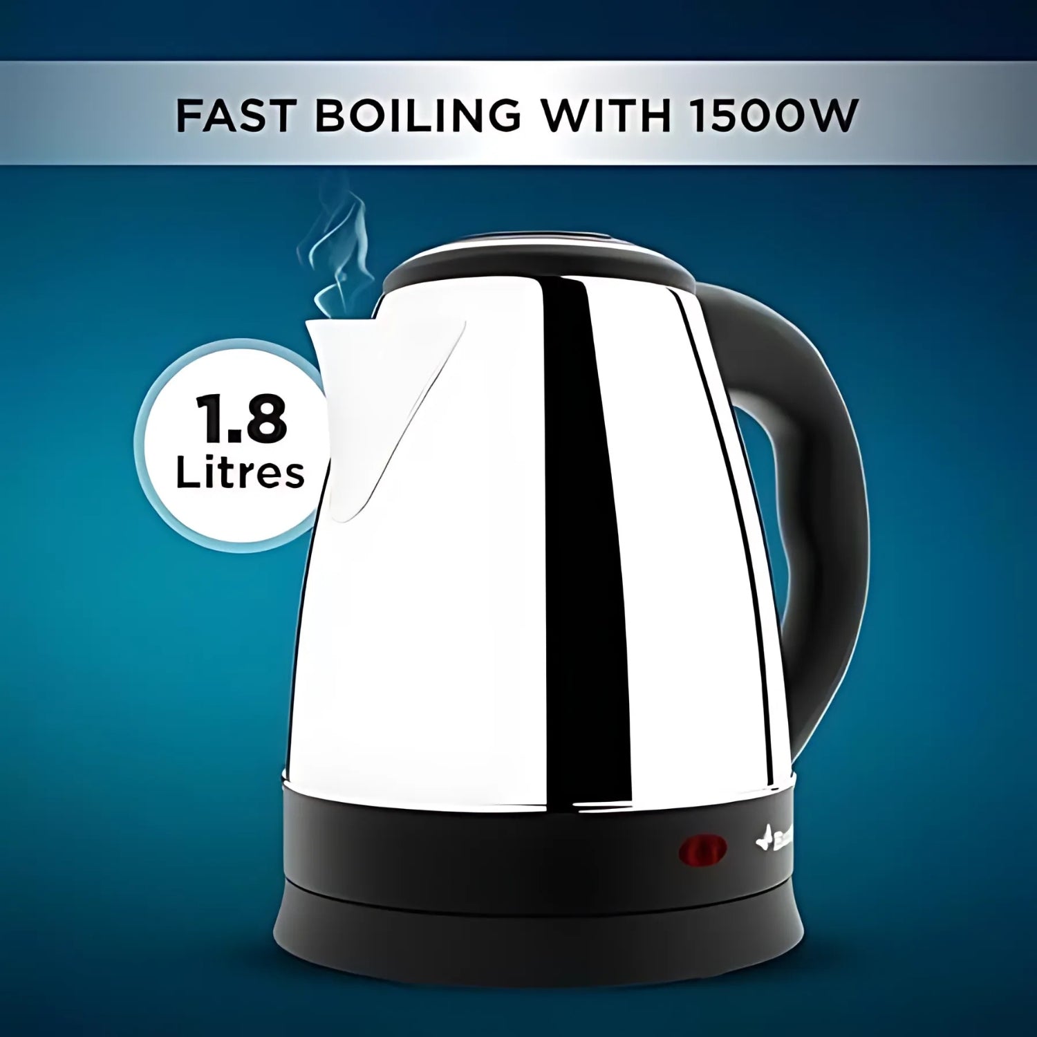 Butterfly EKN 1.8 Litre Electric Water Kettle – Silver and Black - Image 2 - Buy Online at Chera Home Junction Coimbatore