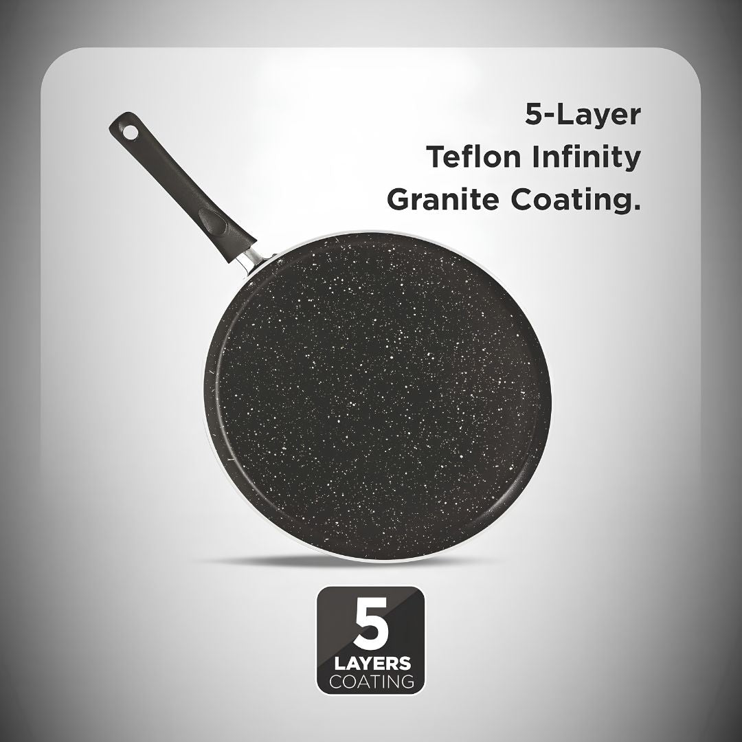 Butterfly Granza Nonstick Omni Tawa 280 mm - Black_Features 1
