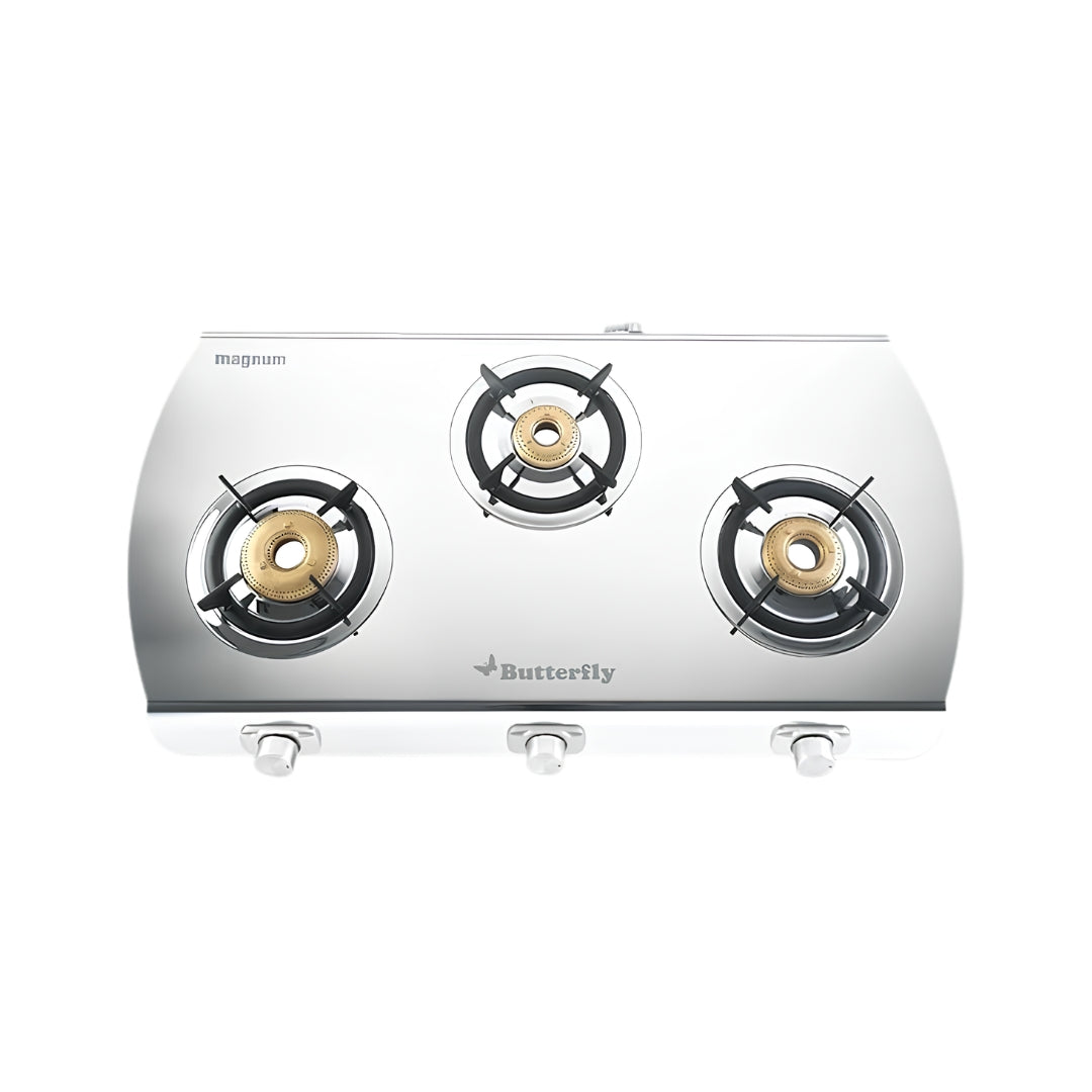 ButterflyMagnum3BurnerGasStove-Silver_FrontView_1
