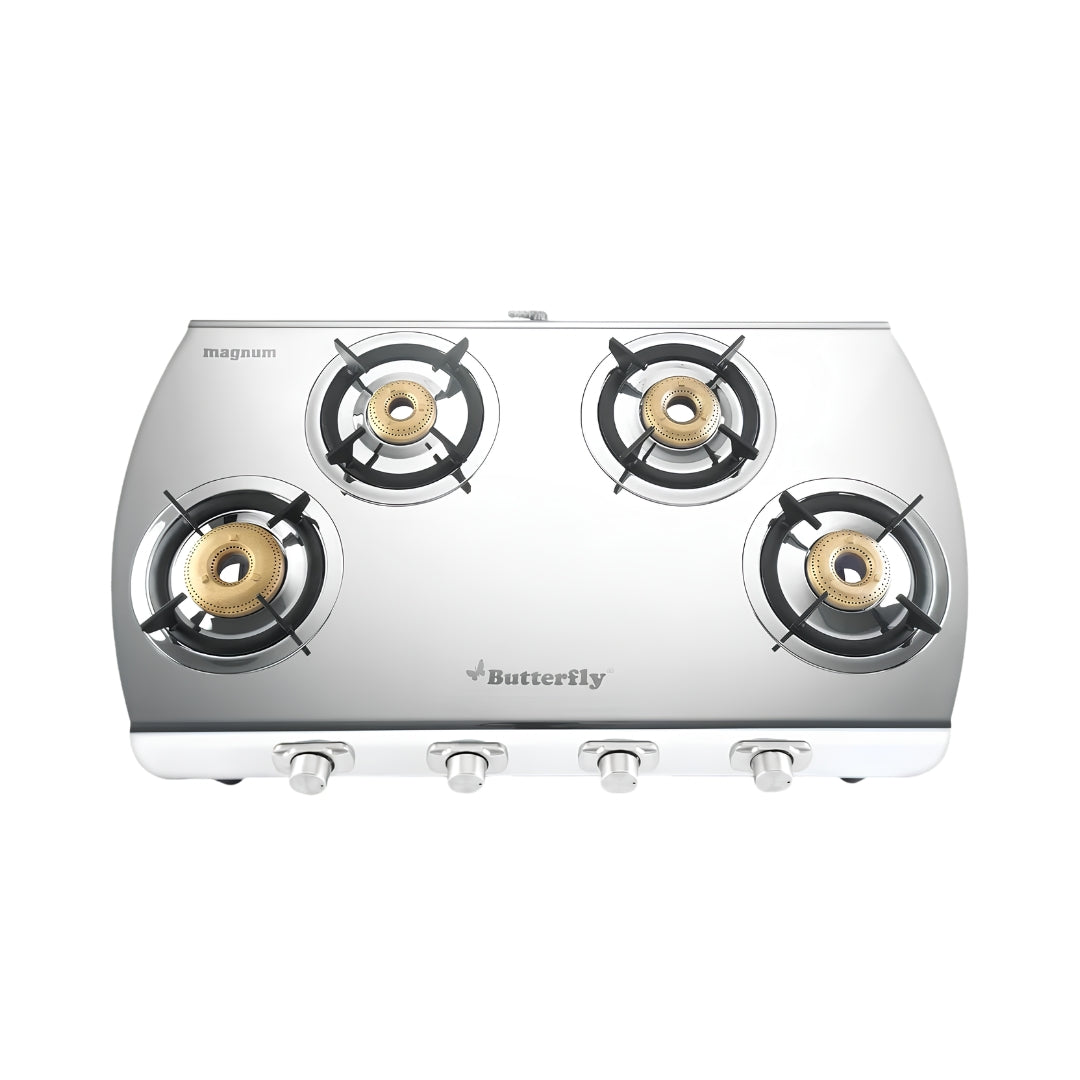 ButterflyMagnum4-BurnerStainlesssteelLPGGasStove_Silver_FrontView_1