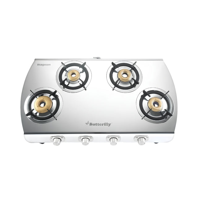 ButterflyMagnum4-BurnerStainlesssteelLPGGasStove_Silver_FrontView_1