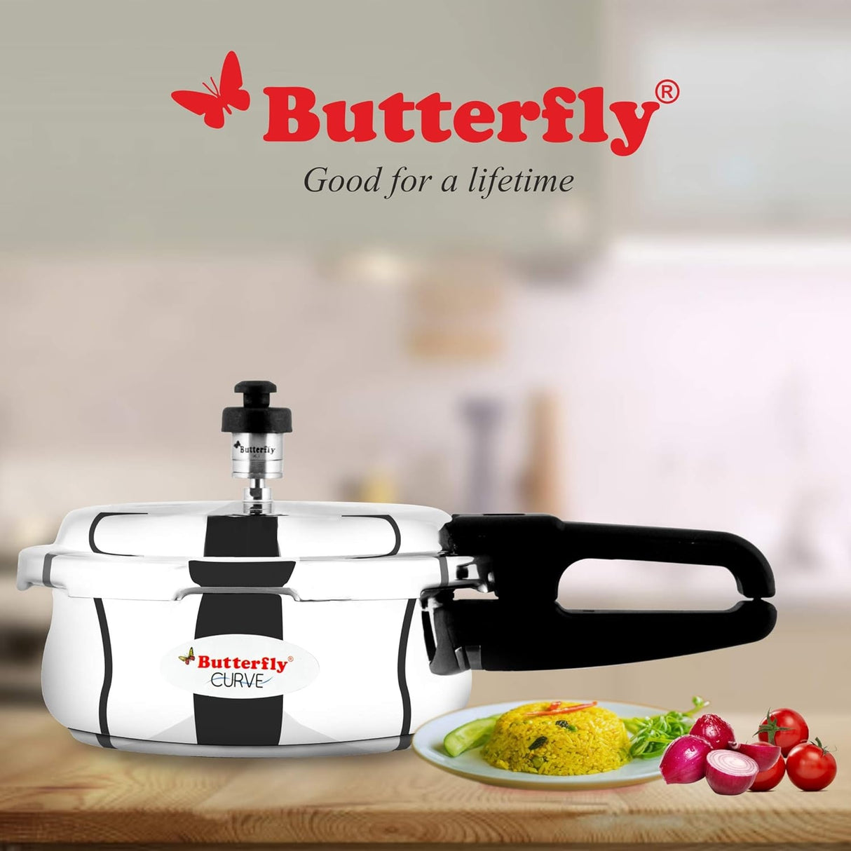 Butterfly Curve SS Pressure Cooker 2 L_7