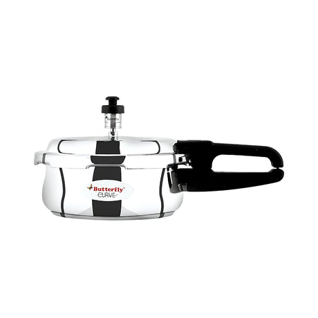 Butterfly Curve SS Pressure Cooker 2 L_Front View