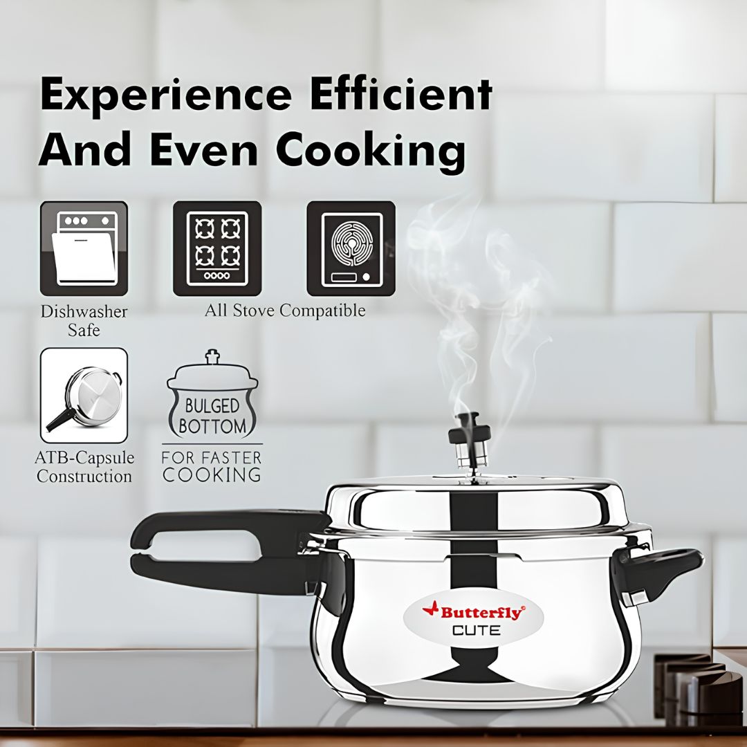 Butterfly Cute SS Pressure Cooker with Glass Lid 3 L_Features 3