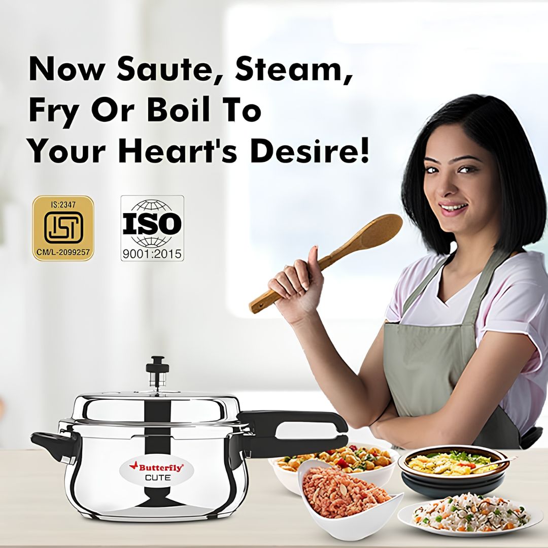 Butterfly Cute SS Pressure Cooker with Glass Lid 3 L_Features 4