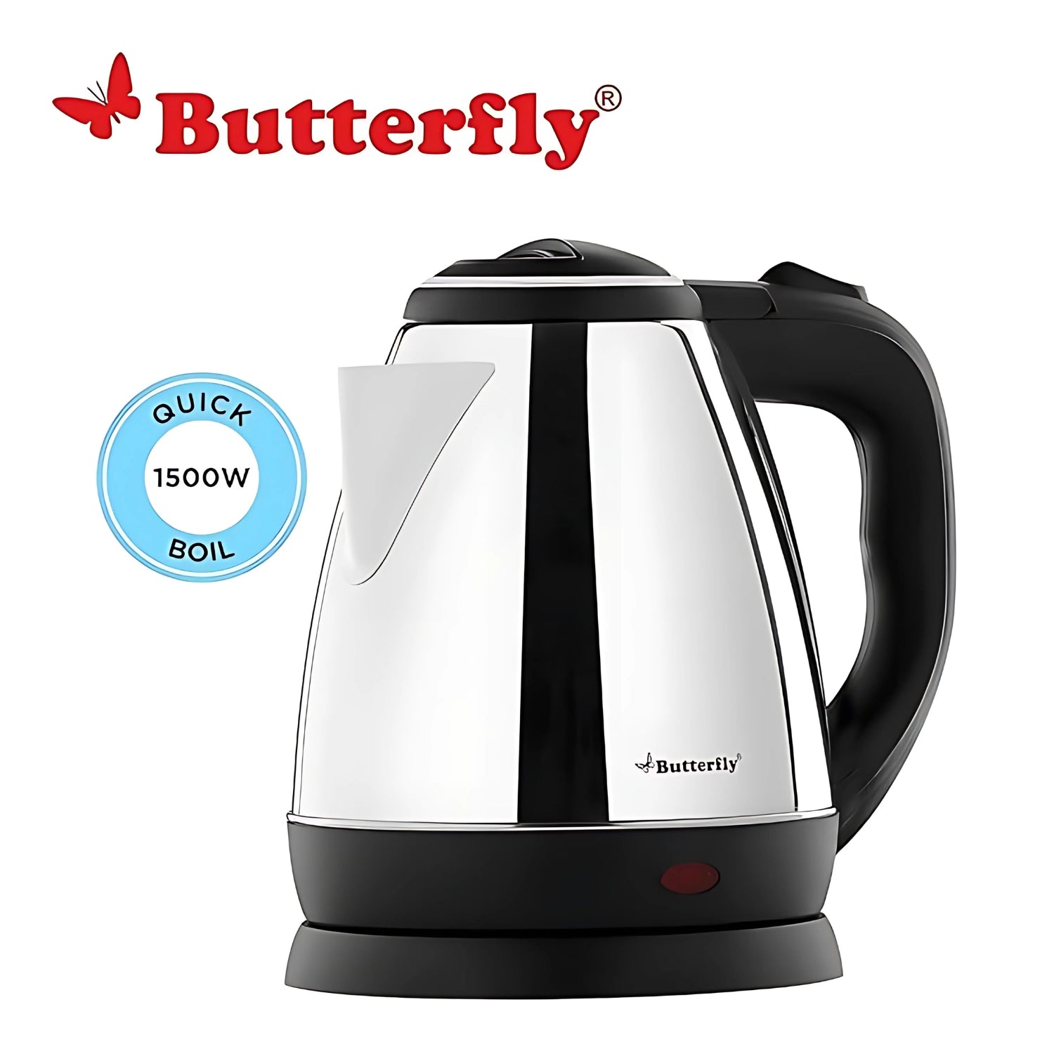 Butterfly EKN Electric Water Kettle 1.5 L – Silver and Black_2