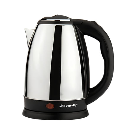 Butterfly EKN Electric Water Kettle 1.5 L – Silver and Black_Front View