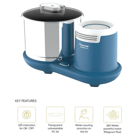Butterfly Magnum Plus 2L Tabletop Wet Grinder – Aqua Marine_2