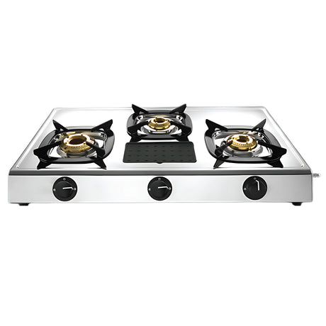 Butterfly Matchless 3Burner Gas Stove Stainless Steel -  Silver_1