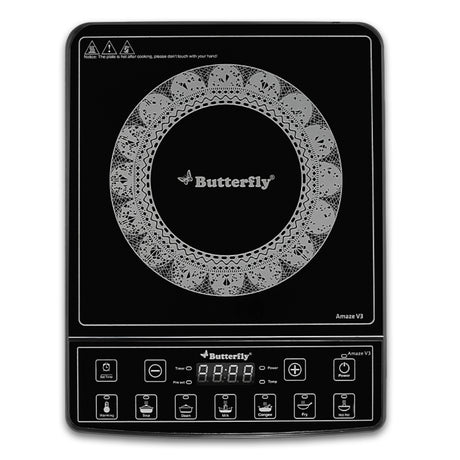 Butterfly Power Hob Amaze V3 Induction 2000 Watts- Black - Buy Online at Chera Home Junction Coimbatore